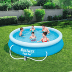 Bestway Fast Set Piscina Autoportante Rotonda mis. 366xh76 cm - colore azzurro - con pompa a filtro