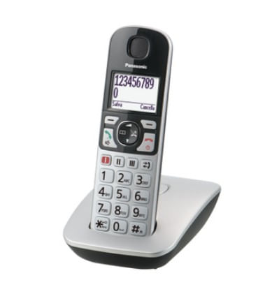 Telefono-cordless-Panasonic-a-tasti-grandi-KX-TGE510GS---argento