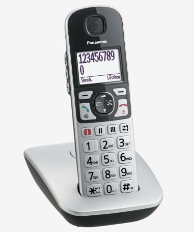 Telefono-cordless-Panasonic-a-tasti-grandi-KX-TGE510GS---argento