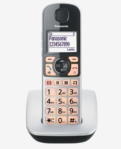 Telefono-cordless-Panasonic-a-tasti-grandi-KX-TGE510GS---argento