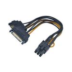 Akasa Adattatore Akasa da 2 SATA a 15 pin a 1 PCIe a 6 pin (AK-CBPW13-15)