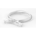 Wantec wW Patchkabel CAT6A rund 2.8mm UTP weiss 1.50m - Netzwerk - Patchkabel - 1,5 m - Cat6a - U/UTP (UTP) - RJ-45 - RJ