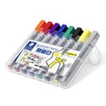 Staedtler STAEDTLELER LUMOCOLOR FLIPCHART 356 confezione da 8 pennarelli indelebili - inkjet a base acqua