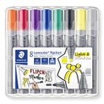 STAEDTLELER-LUMOCOLOR-FLIPCHART-356-confezione-da-8-pennarelli-indelebili---inkjet-a-base-acqua---colore-normale