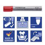 STAEDTLELER-LUMOCOLOR-FLIPCHART-356-confezione-da-8-pennarelli-indelebili---inkjet-a-base-acqua---colore-normale