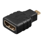 Goobay HDMI F-M Adapter HDMI 19p F HDMI 19p M Nero (Gold-plated Goobay HDMI to Micro-HDMI adapter - Black)