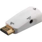 Goobay Wentronic Goobay Komapkter HDMIâ¢ / VGA-Adapter inkl. Audio - HDMIâ¢-Stecker (Typ A) auf VGA-Buchse + 3,5mm