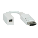 ROLINE 12033132 cavo DisplayPort 015 m Mini DisplayPort Bianco (ROLINE Cableadapter DP-MiniDP. M/F. White. 15cm)