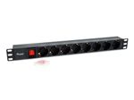 Equip-333286-unit--di-distribuzione-dell-energia-PDU-8-presae-AC-1U-Nero--8-Outlet-German-Power---Distribution-Unit-With