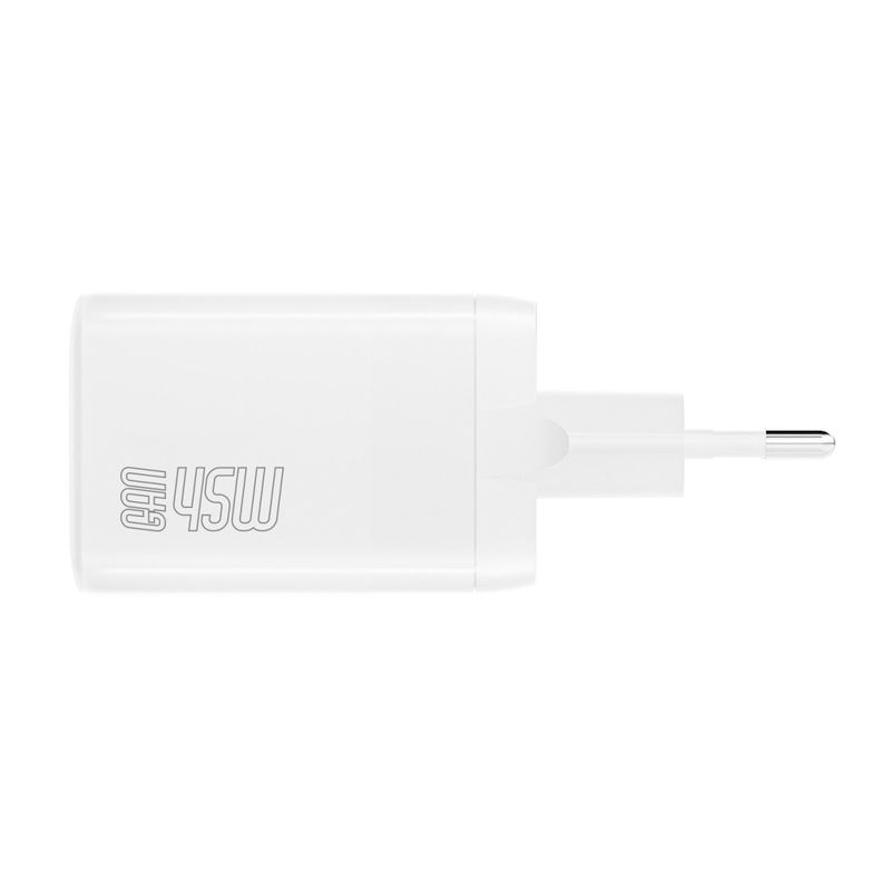 Caricabatterie-PDplug-doppio-45W-GaN-2C