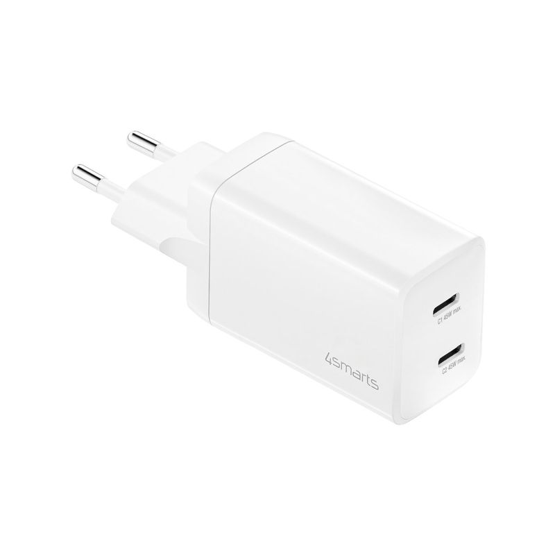 Caricabatterie-PDplug-doppio-45W-GaN-2C