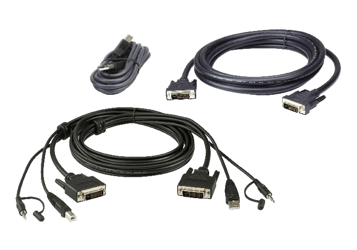 ATEN-Kit-cavo-KVM-di-sicurezza-schermo-doppio-USB-DVI-D-Dual-Link-da-18-M