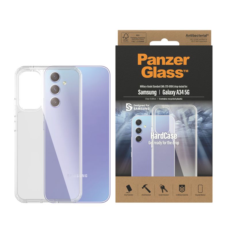 PanzerGlass-Samsung-Galaxy-A34-5G-HardCase----444--custodia-per-cellulare-Cover-Trasparente