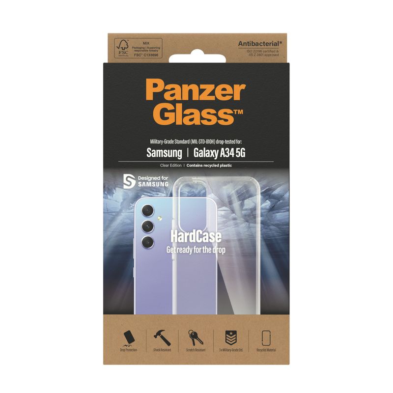 PanzerGlass-Samsung-Galaxy-A34-5G-HardCase----444--custodia-per-cellulare-Cover-Trasparente