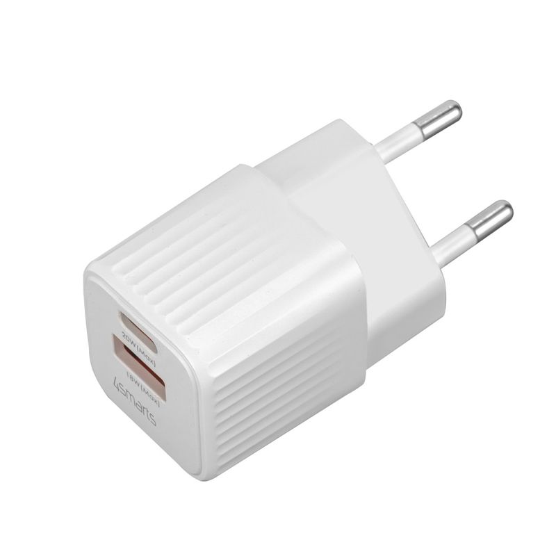 Caricabatterie-4smarts-VoltPlug-Duos-Mini-PD-20W-bianco