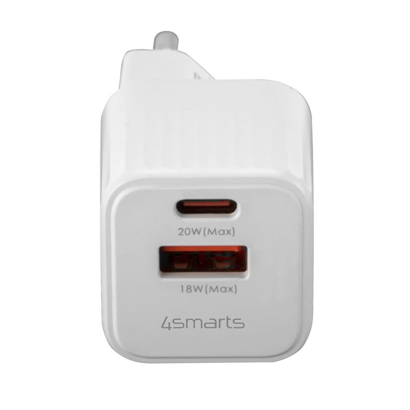 Caricabatterie-4smarts-VoltPlug-Duos-Mini-PD-20W-bianco