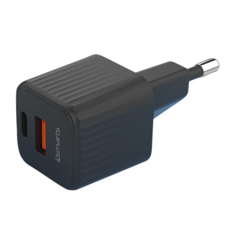 Caricabatterie-4smarts-VoltPlug-Duos-Mini-PD-20W-nero