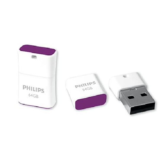 Philips-FM64FD85B-00-unitA -flash-USB-64-GB-USB-tipo-A-2.0-Porpora-Bianco