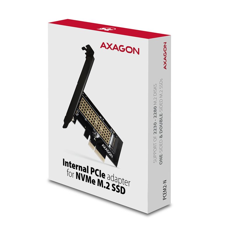 Axagon-PCEM2-N-scheda-di-interfaccia-e-adattatore-Interno-M.2--AXAGON-PCEM2-N-PCIe-3.0-x4-Adapter-1x-M.2-NVMe-SSD-With-P