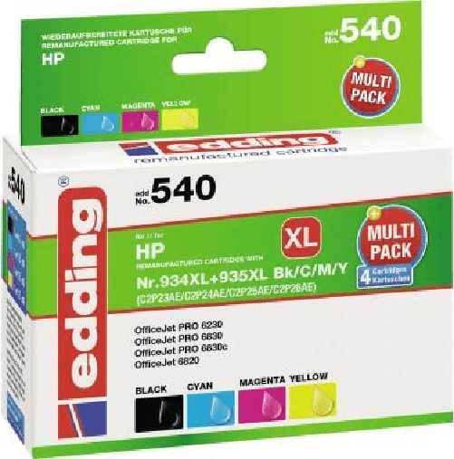 cartucce-per-stampante-edding-EDD-540-nero-ciano-magenta-giallo-compatibili-con-HP-934XL--935XL--X4E14AE--set-di-4