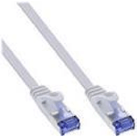 InLine Patch Cable flat, U/FTP, Cat.6A, bianco, 0,5m