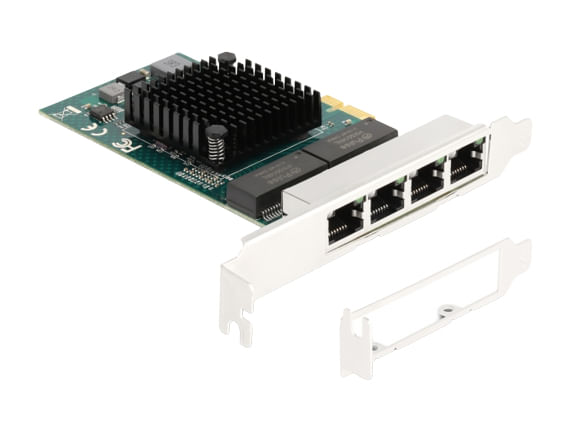 Delock-Scheda-PCI-Express-x1-a-4-x-RJ45-Gigabit-LAN-BCM