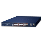 PLANET IPv6/IPv4, 4-Port Gestito Gigabit Ethernet (10/100/1000) Supporto Power over Ethernet (PoE) 1U Blu