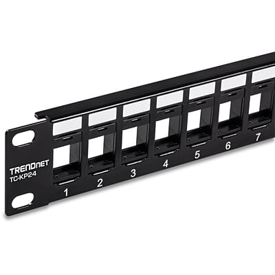 Trendnet-TC-KP24-pezzo-di-pannello-1U--TRENDnet-TC-KP24S-24-Port-Blank-Keystone-1U-Patch-Panel-2Years-warranty-