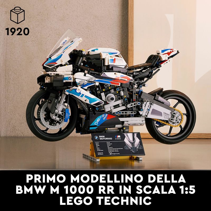 LEGO-Technic-42130-BMW-M-1000-RR-Moto-per-Adulti-da-Costruire-Idea-Regalo-da-Collezione-Modellino-Replica-Superbike