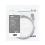 LogiLink-USB-C---Cavo-di-collegamento-DisplayPort-18-m-spina-USB-C-3.1-nera---Spina-DisplayPort-1.2-risoluzione---1-pezz