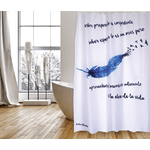 MSV 143073 Rideau de Douche Prime Pluma en Polyester 180x200cm, multicoloré