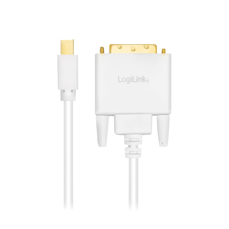 Logilink---Cavo-video---Mini-DisplayPort--M--agganciato-a-DVI-D--M----DisplayPort-1.2---3-m---viti-a-testa-zigrinata-sup