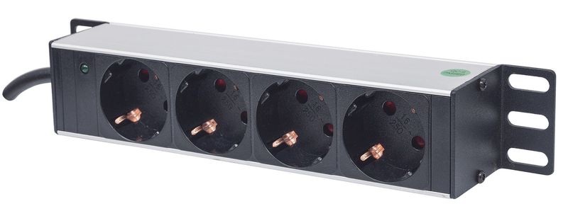 Intellinet-714020-unitA -di-distribuzione-dell-energia--PDU--4-presa-e--AC-1U-Grigio