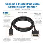 Tripp-Lite-P581AB-006-cavo-e-adattatore-video-183-m-DisplayPort-DVI-D-Nero