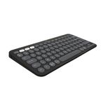 Logitech Pebble Keys 2 K380s tastiera RF senza fili  Bluetooth QWERTY US International Grafite (PEBBLE KEYS 2 K380S TONA