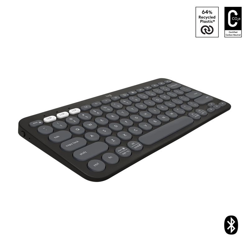 Logitech-Pebble-Keys-2-K380s-tastiera-RF-senza-fili--Bluetooth-QWERTY-US-International-Grafite--PEBBLE-KEYS-2-K380S-TONA