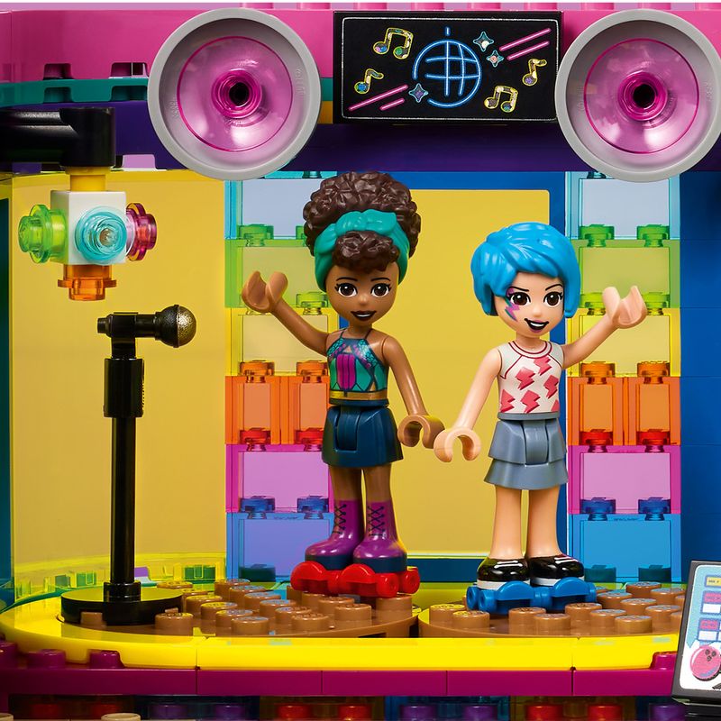 LEGO-Friends-41708-Arcade-Roller-Disco-Mini-Bambolina-Andrea-Idea-Regalo-Giochi-per-Bambine-e-Bambini-dai-7-Anni