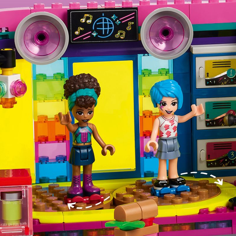 LEGO-Friends-41708-Arcade-Roller-Disco-Mini-Bambolina-Andrea-Idea-Regalo-Giochi-per-Bambine-e-Bambini-dai-7-Anni