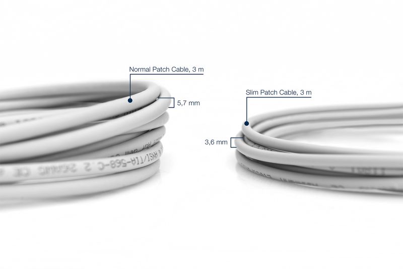 Digito-Patch-Cable-Slim-RJ-45--M--a-RJ-45--M--25-m-di-rame-U-FTP-Cat-6-Grey--DK-1624-025S--