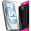Pellicola-salvaschermo-in-vetro-temperato-2x3D-progettata-in-modo-intelligente-per-Apple-iPhone-15-trasparente