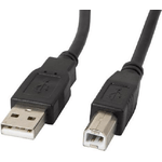 Lanberg CA-USBA-10CC-0005-BK USB Kabel 0,5 m USB 2.0 USB B Schwarz (CA-USBA-10CC-0005-BK)