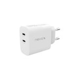 Nevox HC-2137 Caricabatterie per dispositivi mobili Universale Bianco AC Ricarica rapida Interno