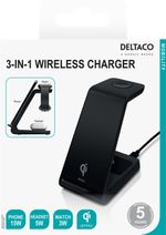 Deltaco-QI-1037-Caricabatterie-per-dispositivi-mobili-Nero-Interno--Deltaco-3-in-1-Wireless-Charging-Stand-15W---Black-