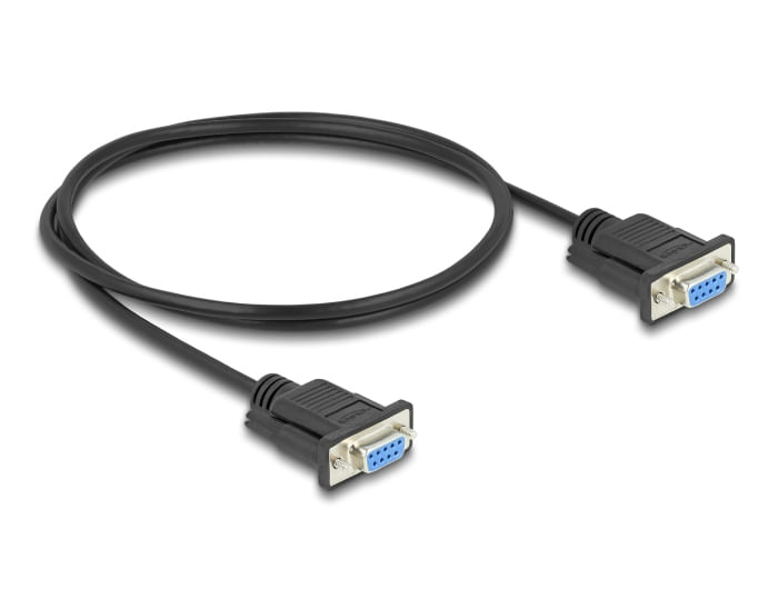 Cavo-seriale-Delock-RS-232-D-Sub9-da-femmina-a-femmina-da-1-m
