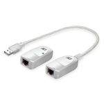 ACT AC6060 adattatore per inversione del genere dei cavi USB A RJ-45 Bianco