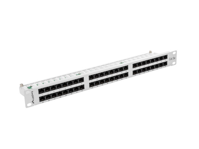 Lanberg-Patchpanel-48-Port-1U-4830cm--19---Cat.-5E-UTP-grau--PPU5-1048-S-