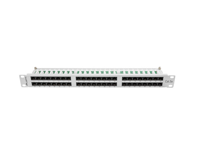 Lanberg-Patchpanel-48-Port-1U-4830cm--19---Cat.-5E-UTP-grau--PPU5-1048-S-