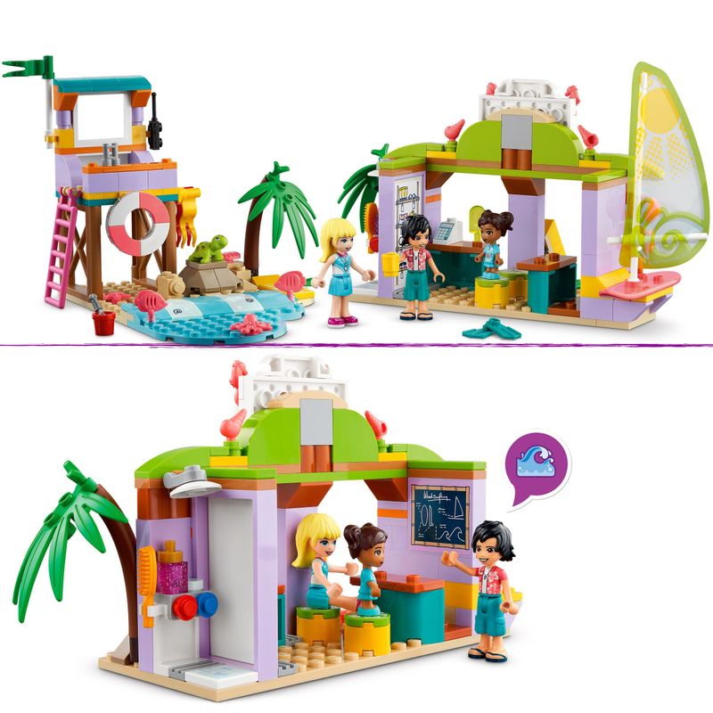 LEGO-Friends-41710-Divertimento-sulla-Spiaggia-dei-Surfer-Costruzioni-con-Unicorno-Giocattolo-Giochi-per-Bambini-dai-6-Anni