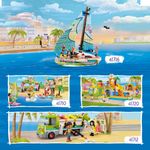 LEGO-Friends-41710-Divertimento-sulla-Spiaggia-dei-Surfer-Costruzioni-con-Unicorno-Giocattolo-Giochi-per-Bambini-dai-6-Anni