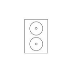 AVERY Zweckform Etichette per CD Etichette per CD 117 mm bianco 50 pezzi. L7676-25 bianco